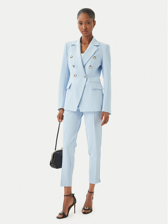 Maryley Maryley Штани з тканини 26EB52Z/43MA Світло-синій Regular Fit