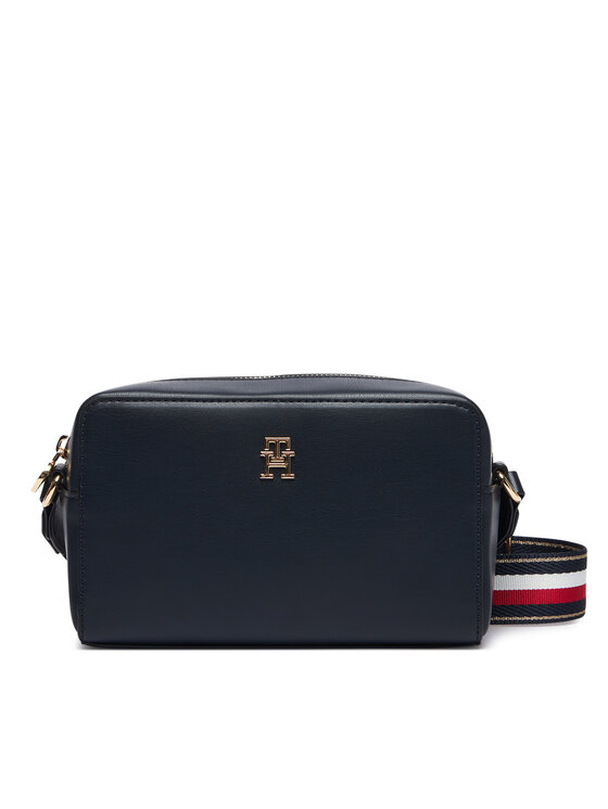 Tommy Hilfiger Geantă Th Joy Camera Bag Corp AW0AW19315 Bleumarin