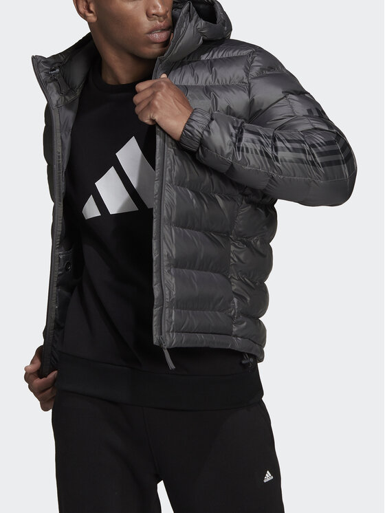 adidas adidas Giubbotto invernale 3-Stripes Sdp Badge Of Sport GV5330 Grigio Standard Fit