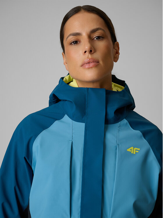 4F 4F Kurtka wielofunkcyjna TREKKING Turkusowy Regular Fit
