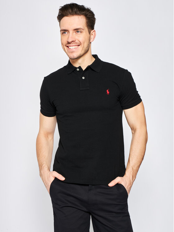 Polo Ralph Lauren Polo Core Replen 710795080 Melns Slim Fit