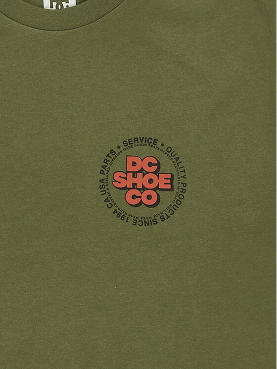 DC Shoes DC Shoes T-Shirt Work Circle EDYZT04369 Πράσινο Regular Fit