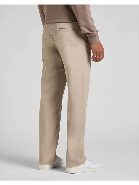 Lee Lee Chinosy RELAXED CHINO Szary Regular Fit