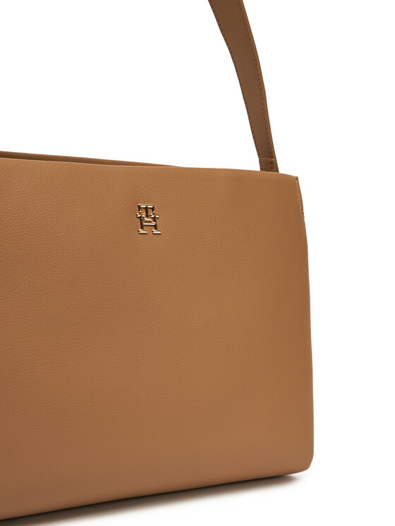 Tommy Hilfiger Tommy Hilfiger Torebka Th Legacy Med Satchel AW0AW17173 Brązowy