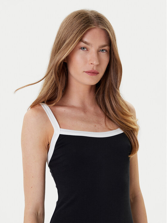 Eleh Eleh Ljetna haljina ESS250115 Crna Slim Fit