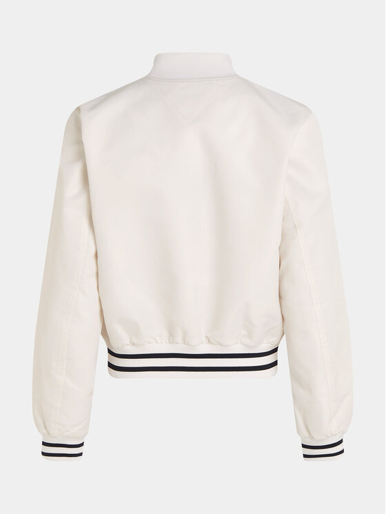Tommy Hilfiger Tommy Hilfiger Bomber striukė Varsity WW0WW38935 Écru Regular Fit