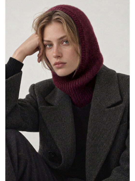 Style Republic Style Republic Kominiarka kaszmir Bordowy