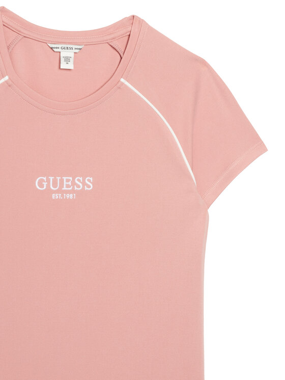 Guess Guess Sukienka codzienna J6RK02 KCY62 Różowy Regular Fit