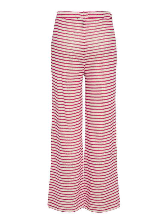 Pieces Pieces Spodnie materiałowe Manilla 17155071 Czerwony Wide Leg
