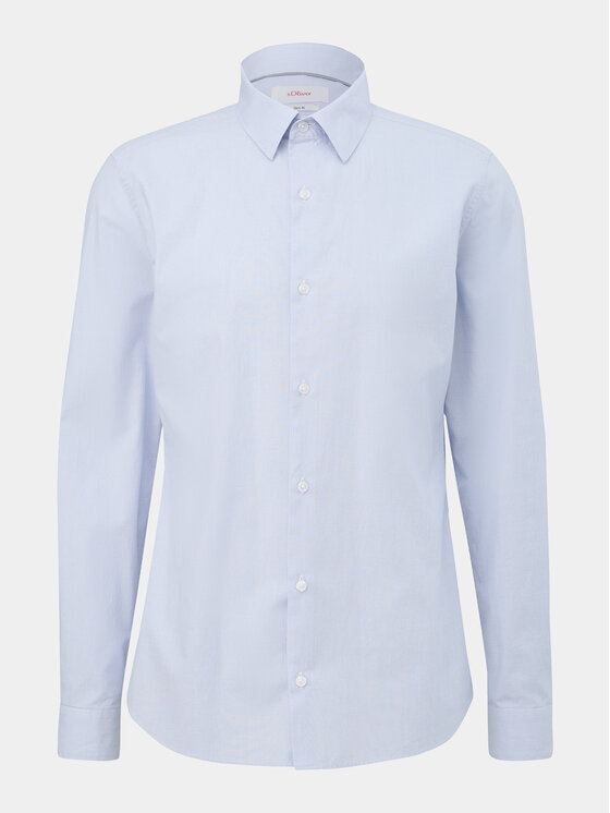 s.Oliver s.Oliver Cămașă 2132556 Albastru celest Slim Fit