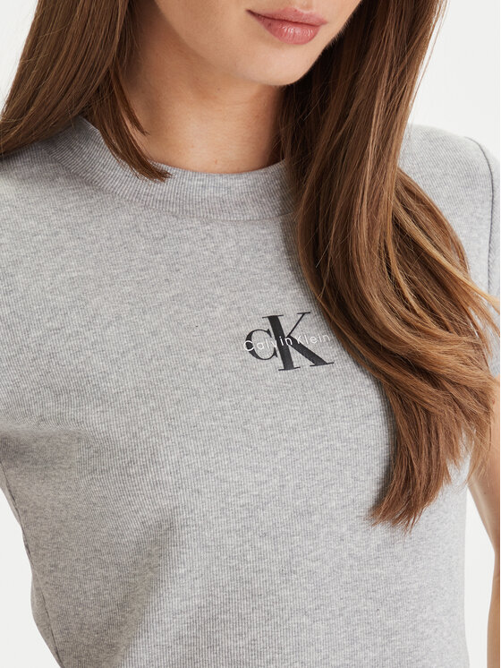 Calvin Klein Jeans Calvin Klein Jeans Marškinėliai LV047AB802 Pilka Regular Fit
