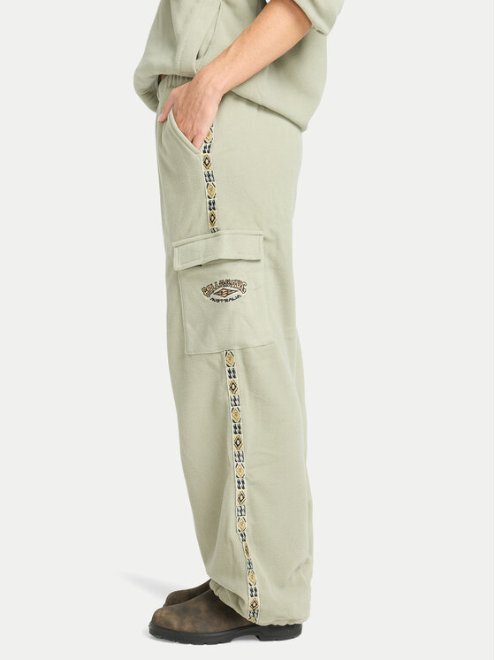 Billabong Billabong Παντελόνι φόρμας Winter Camp EBJFB03001 Πράσινο Loose Fit