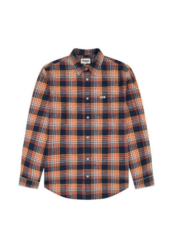 Wrangler Wrangler Camicia WRANGLER LS 1 POCKET SHIRT Multicolore Regular Fit