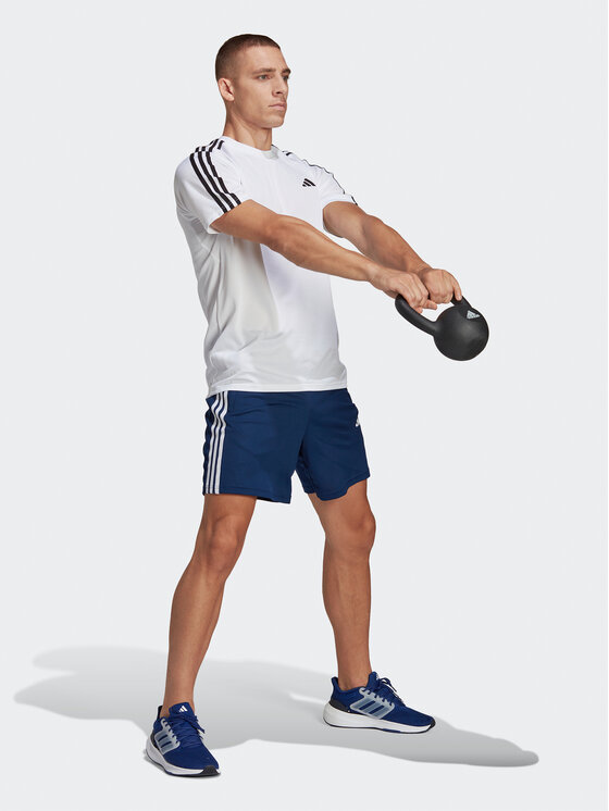 adidas adidas Spordišortsid Train Essentials Piqué 3-Stripes Training Shorts IB8112 Sinine Regular Fit