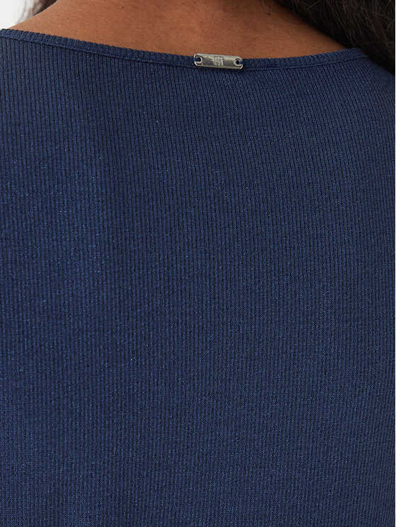 Fracomina Fracomina T-Shirt FS26ST7008K420Q7 Granatowy Slim Fit
