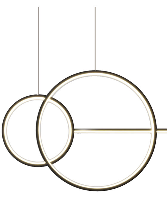 MIAhome MIAhome Lampa wisząca NEW AGE LED czarna 120 cm Czarny