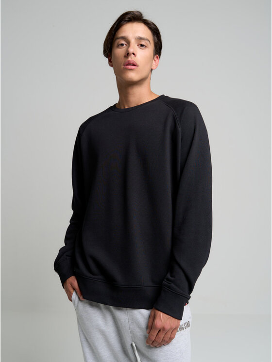 BIG STAR BIG STAR Bluza adamer_906 Czarny Basic Fit