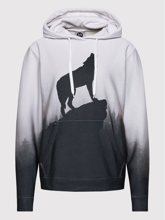 Mr. GUGU & Miss GO Mr. GUGU & Miss GO Світшот Unisex Shadow Of Wolf Сірий Regular Fit