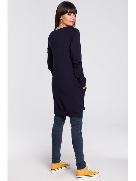 BeWear BeWear Mikina B101 Tmavomodrá Regular Fit