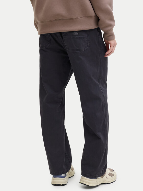 Jack & Jones Jack & Jones Pantaloni din material Alex 12288528 Negru Baggy Fit