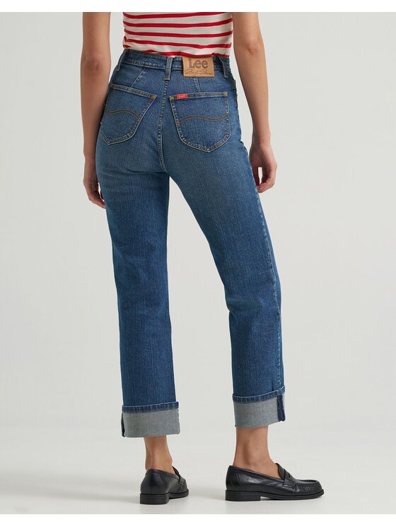 Lee Lee Jeansy X MM JEAN Niebieski Loose Fit