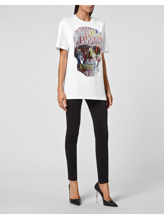 PHILIPP PLEIN PHILIPP PLEIN T-Shirt 2331 Bílá Regular Fit