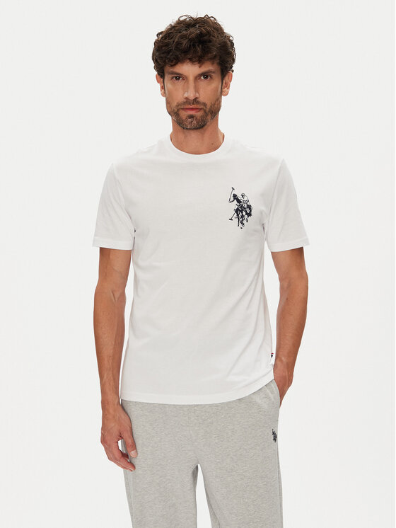 U.S. Polo Assn. U.S. Polo Assn. T-Shirt MUP4367 Biały Regular Fit