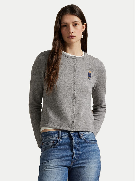 Polo Ralph Lauren Polo Ralph Lauren Kardigán 211955298003 Szürke Slim Fit