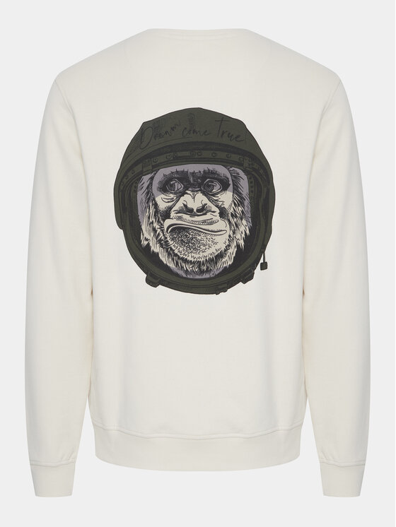 Blend Blend Суитшърт 20716539 Екрю Regular Fit