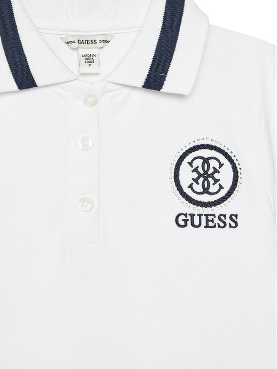 Guess Guess Sukienka codzienna J6RK10 K7064 Biały Regular Fit