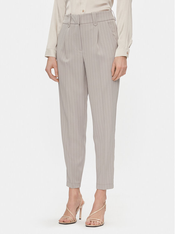 Vero Moda Chino nohavice Wendy 10301440 Sivá Tapered Fit