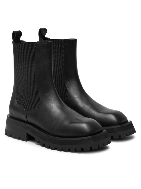DKNY DKNY Členková obuv s elastickým prvkom Rianne Chelsea K3471540 Čierna