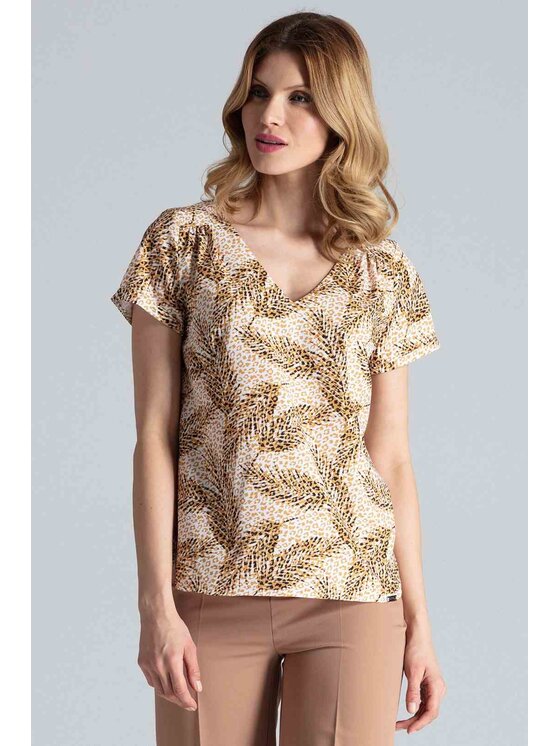 FIGL FIGL Halenka M665 Barevná Regular Fit