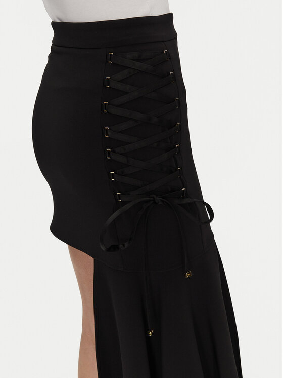 Elisabetta Franchi Elisabetta Franchi Spódnica mini GO-071-51E2-V340 Czarny Regular Fit