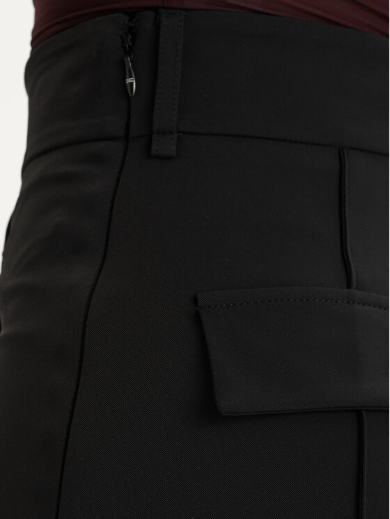 Elisabetta Franchi Elisabetta Franchi Puzdrová sukňa GO-159-61E2-110 Čierna Slim Fit