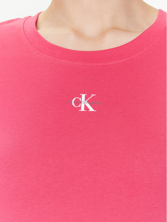 Calvin Klein Jeans Calvin Klein Jeans Тишърт J20J220300 Розов Slim Fit