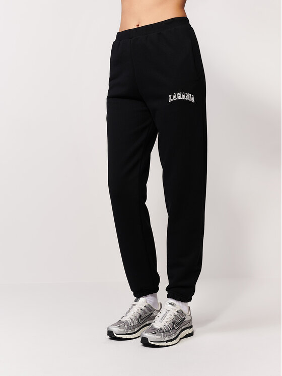 La Mania La Mania Pantaloni da tuta MATCH Nero Basic Fit