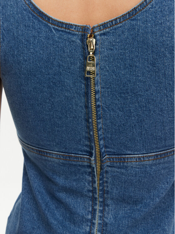 Silvian Heach Silvian Heach Džínové šaty GPP25298VE Modrá Slim Fit