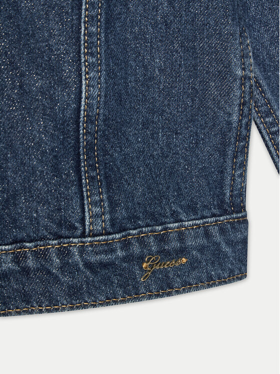 Guess Guess Džínsová bunda J5RL03 D5D90 Tmavomodrá Regular Fit