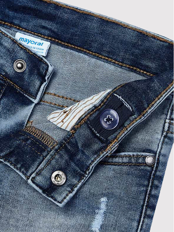 Pantaloncini di jeans 3230 Blu scuro Slim Fit