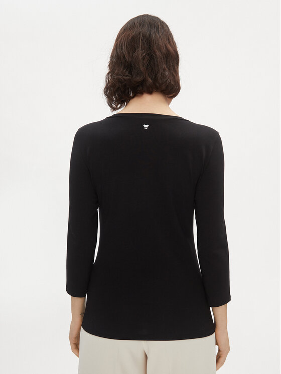 Weekend Max Mara Weekend Max Mara Bluzka Multina 2415971031 Czarny Slim Fit