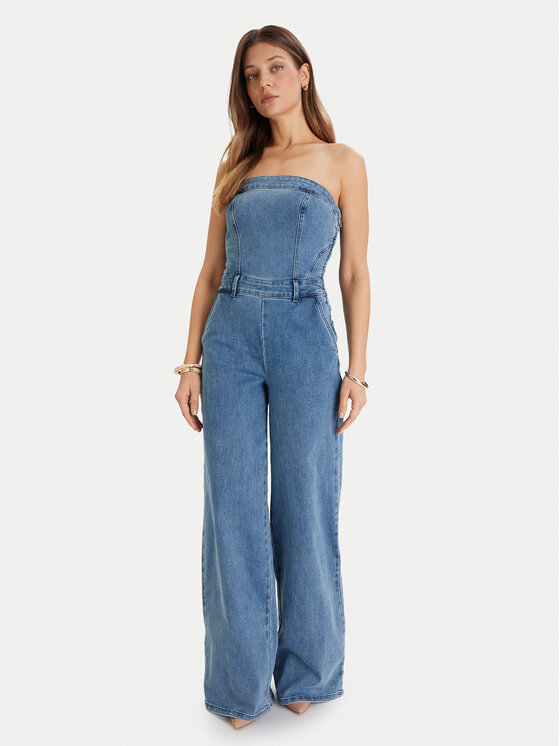 Guess Guess Kombinezons W5BD1F D4LU0 Zils Regular Fit