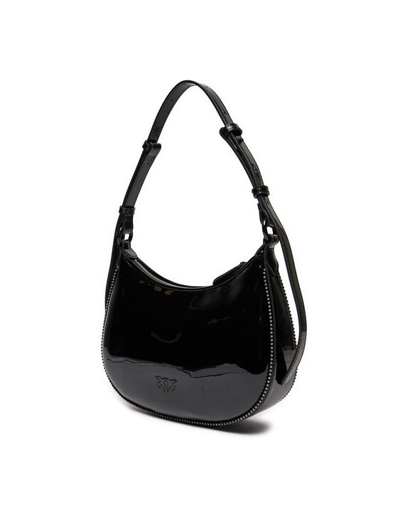 PINKO Borsetta Half Moon Mini Fl AI 24-25 PLTT 102790 A20G Z99B Nero