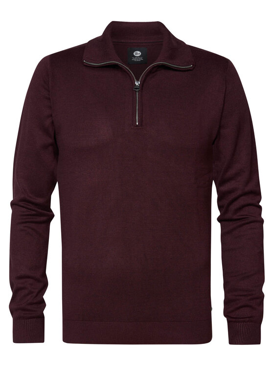 Petrol Industries Petrol Industries Džemper M-3030-KWC207 Tamnocrvena Slim Fit