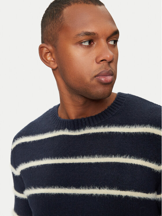 Brave Soul Brave Soul Sweater MK-248OSLO Sötétkék Regular Fit
