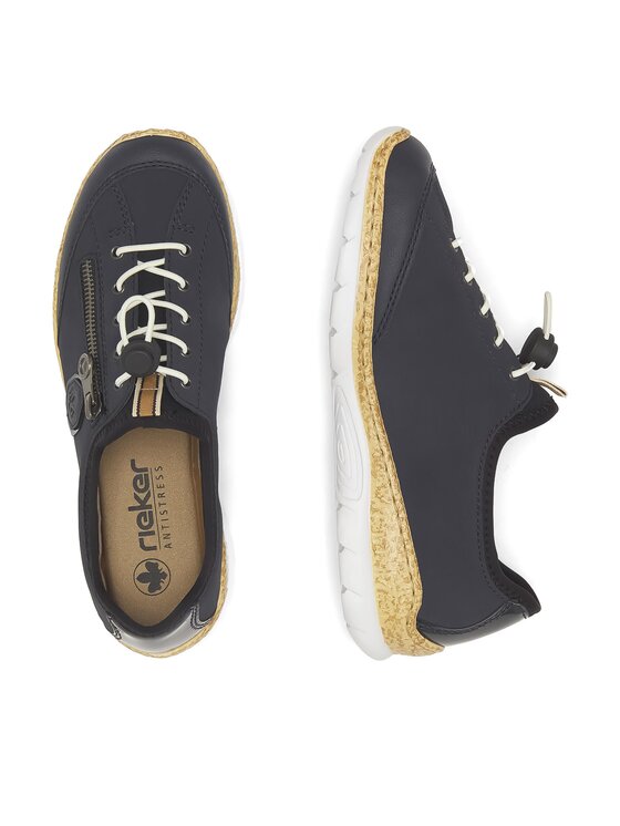 Rieker Rieker Sneakersy N4263-14 Granatowy