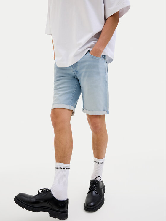 Jack & Jones Jack & Jones Pantaloni scurți de blugi Rick 12269609 Albastru Regular Fit
