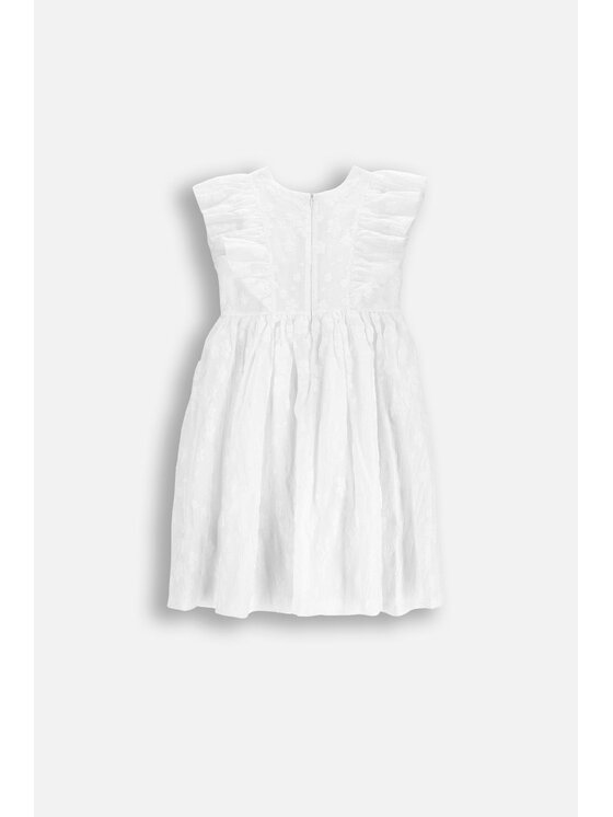 Coccodrillo Coccodrillo Elegantné šaty WC6128202EJG-001 Biela Regular Fit