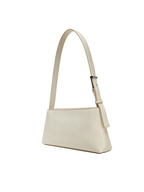 Calvin Klein Calvin Klein Дамска чанта Embossed Logo Shoulder Bag K60K612550 Кремав