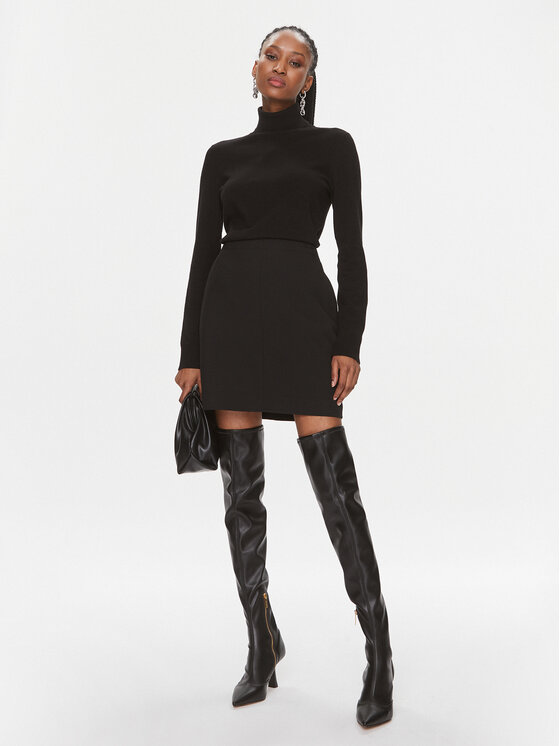 Calvin Klein Calvin Klein Spódnica mini K20K206250 Czarny Regular Fit